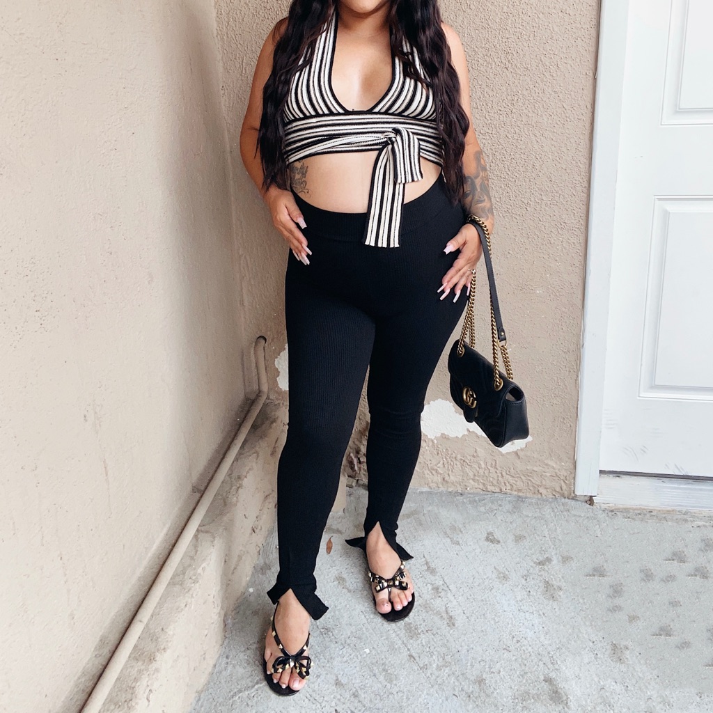 Front Split Leggings
